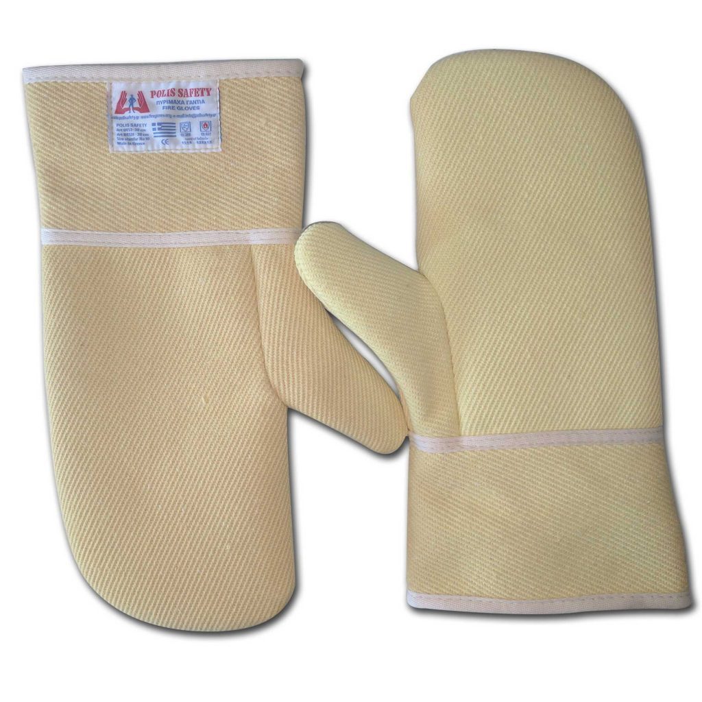 Heat and fire resistant Para-Aramid mittens